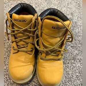 Skechers Mustard Lace-Up Boots - Kids